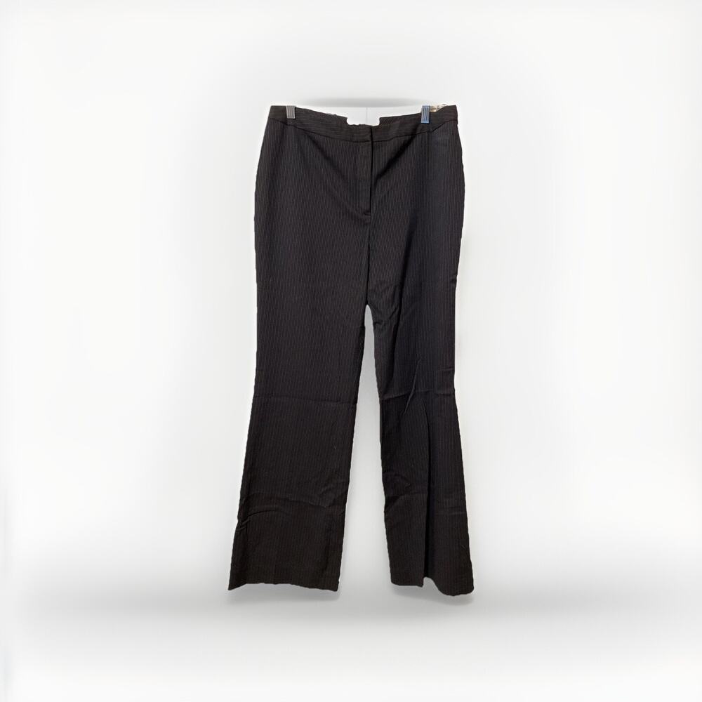 Alex Marie Blue Black Pinstriped Pants Size 10 Career Office